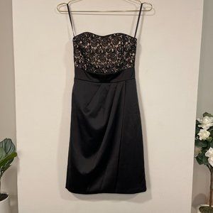 WHITE HOUSE BLACK MARKET Strapless Lace Dress